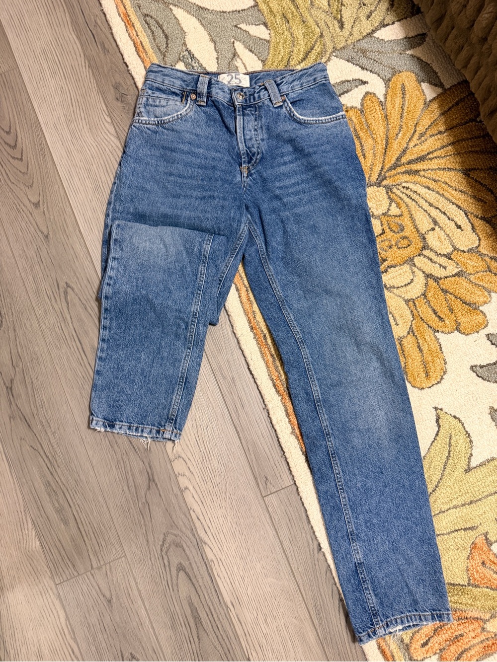 Free People Mid-Rise Women's Blue Jeans
